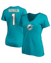 Nike Women's Fashion (NFL Miami Dolphins) High-Hip T-Shirt in Blue, Size: Large | NKZZ087K9P-06V