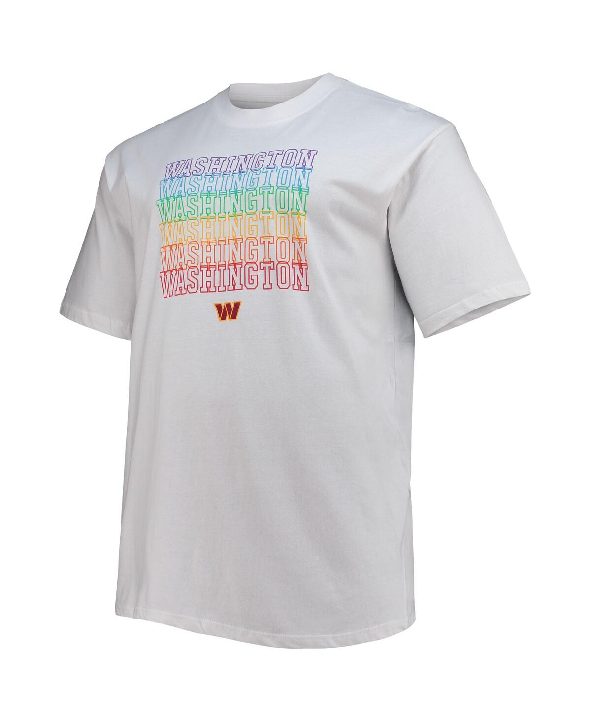 Shop Fanatics Men's  White Washington Commanders Big And Tall City Pride T-shirt