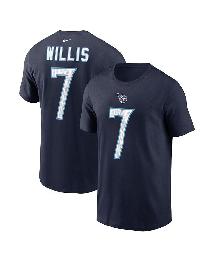 Nike Men's Malik Willis Navy Tennessee Titans 2022 NFL Draft Pick Player  Name & Number T-shirt - Macy's