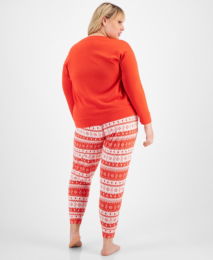 Jenni Plus Size Long Sleeve Mix It Packaged Pajama Set, Created for