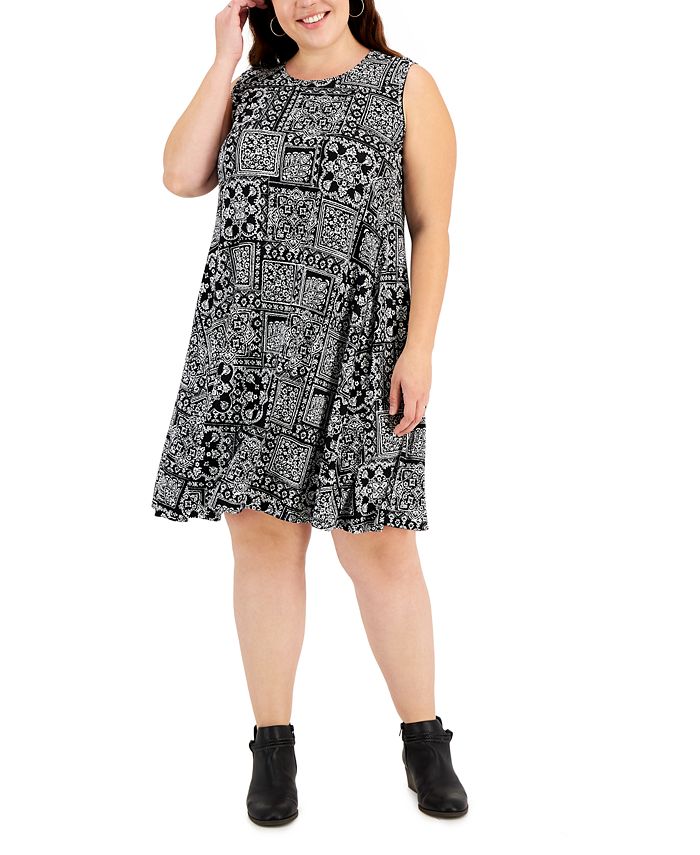 Macy's all white plus size clearance dresses