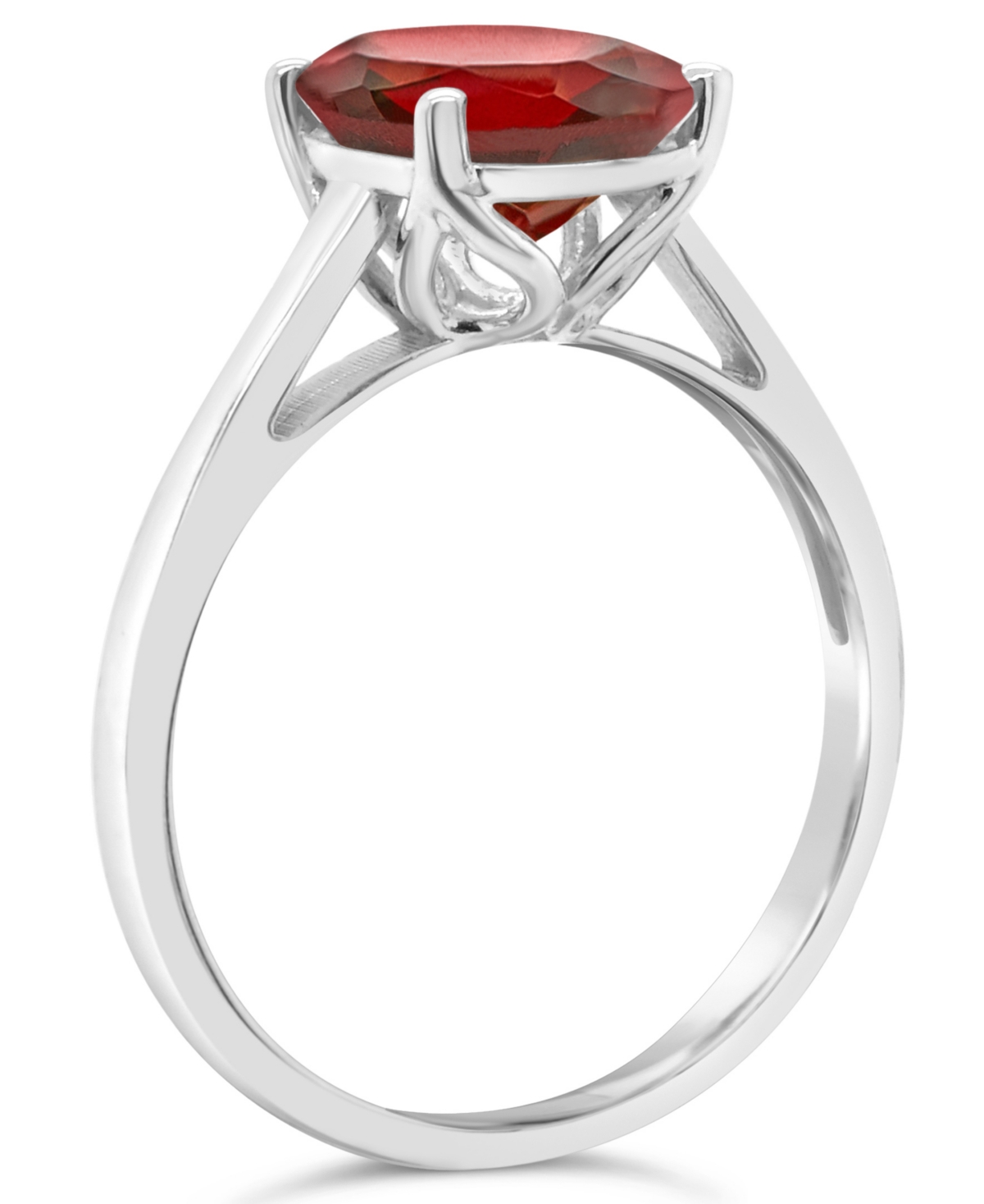 Macy's(3-1/10 ct. t.w.) Ring in 14K White Gold - Garnet
