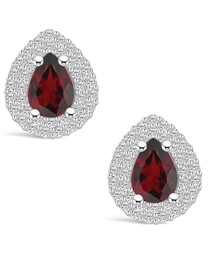 Macys garnet earrings Clearance