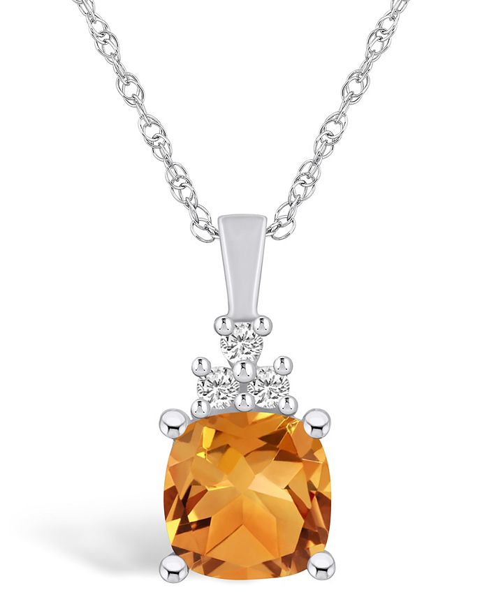 Macys citrine necklace clearance