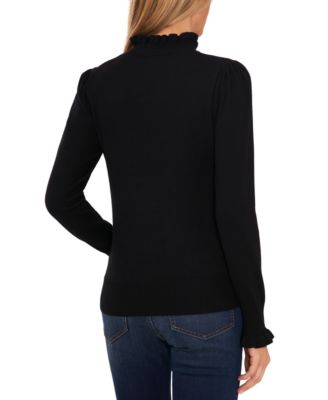 Women's Mock Neck Long Sleeve Sweater