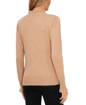 Women's Mock Neck Long Sleeve Sweater