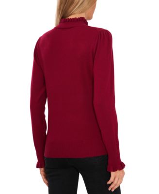 Women's Mock Neck Long Sleeve Sweater