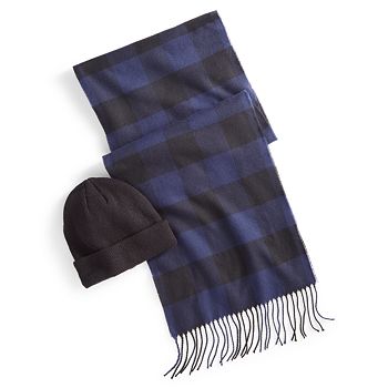Club Room Men's Beanie & Scarf Set