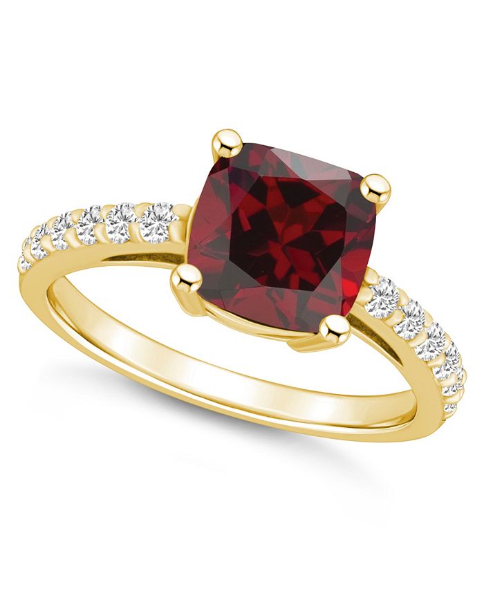 Macys on sale garnet ring