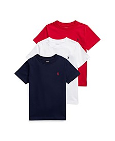 Little Boys 3 Piece Cotton Jersey Crewneck T-shirt Set