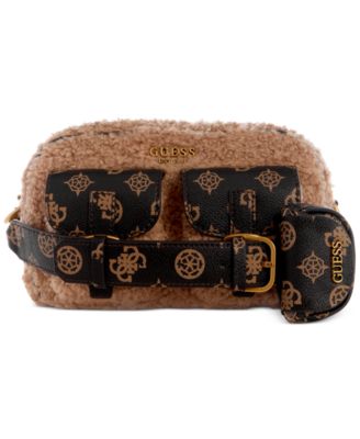 GUESS - No Limit Faux Fur and Monogram Crossbody Sling
