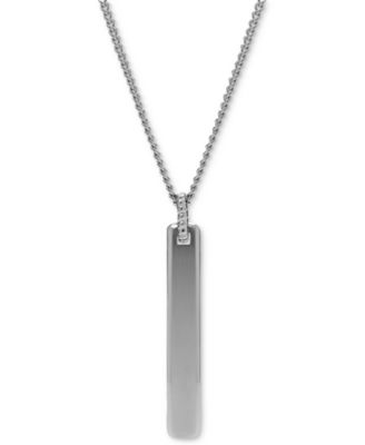 Fossil - Men's Vintage Casual Stainless Steel Pendant Necklace