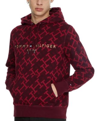 Tommy Hilfiger Outlet: hoodie with all-over logo - Beige