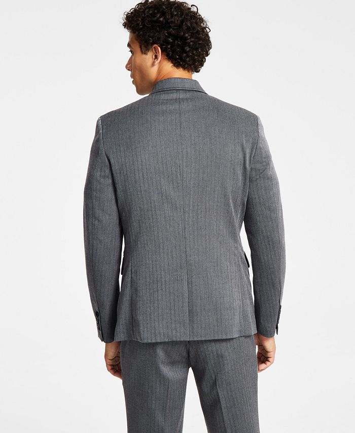 INC International Concepts Men's SlimFit Herringbone Suit Jacket