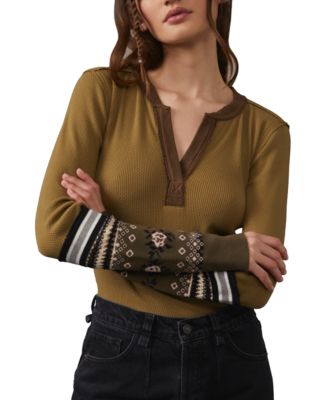Free People - Women's Mikah Layering Cuff Knit Top