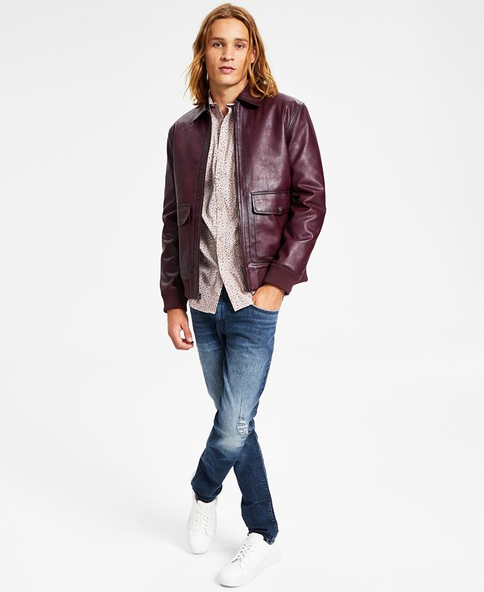 klein BES Gelijkwaardig INC International Concepts Men's Burnished Faux-Leather Jacket, Created for  Macy's & Reviews - Coats & Jackets - Men - Macy's
