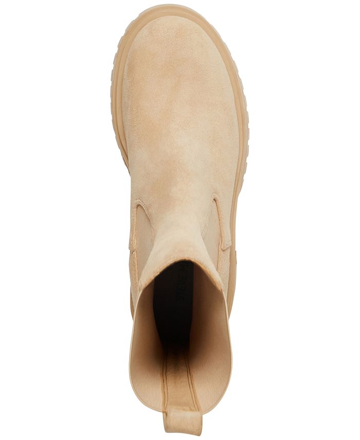 steve madden women's hesitant lug sole chelsea booties