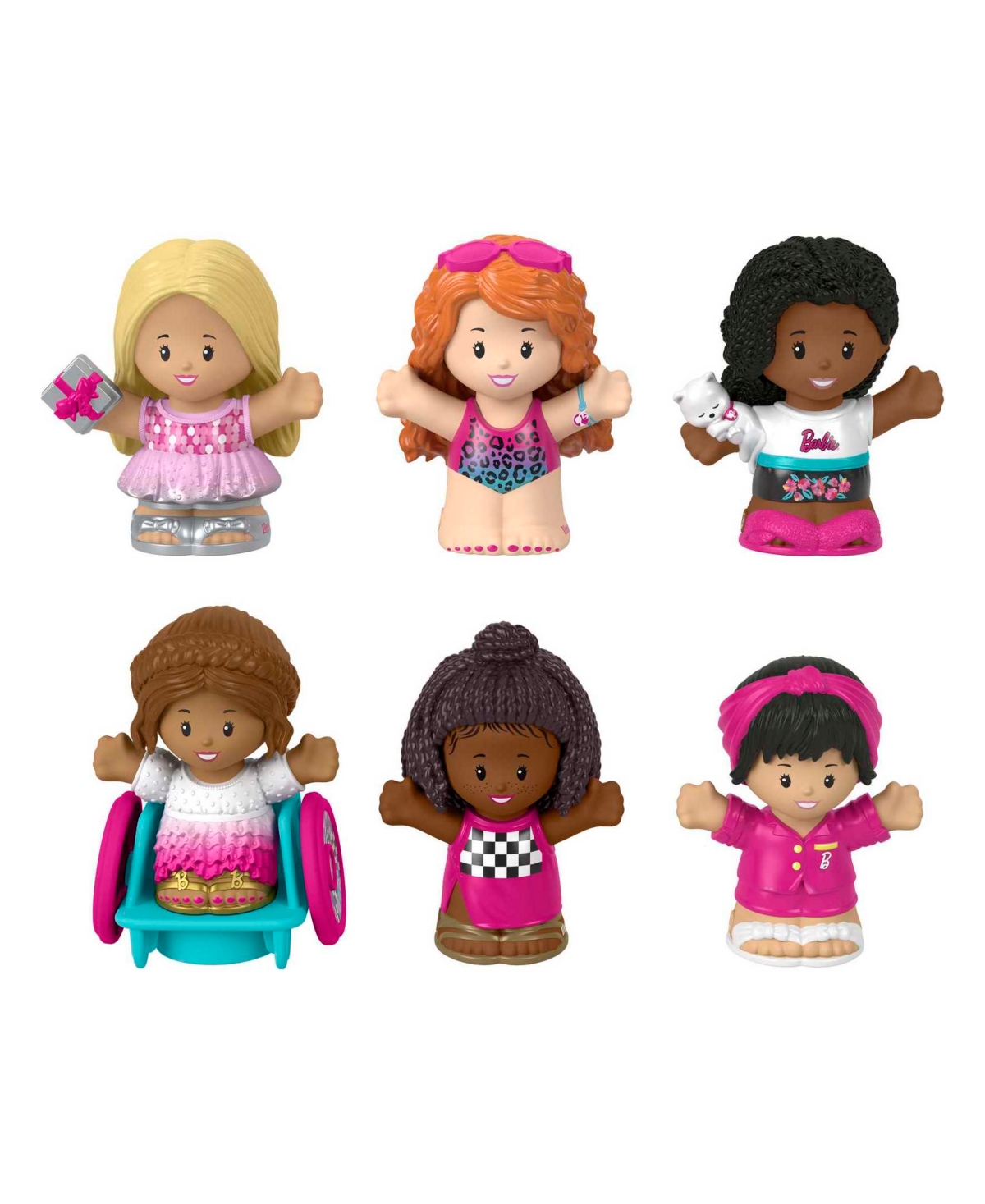 Fisher Price Kids' Barbie Figure By Little People Set In Multi