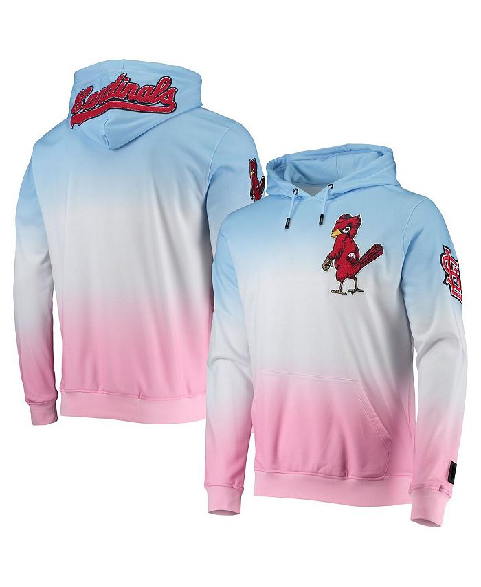 Pro Standard Men's Blue, Pink St. Louis Cardinals Ombre Pullover