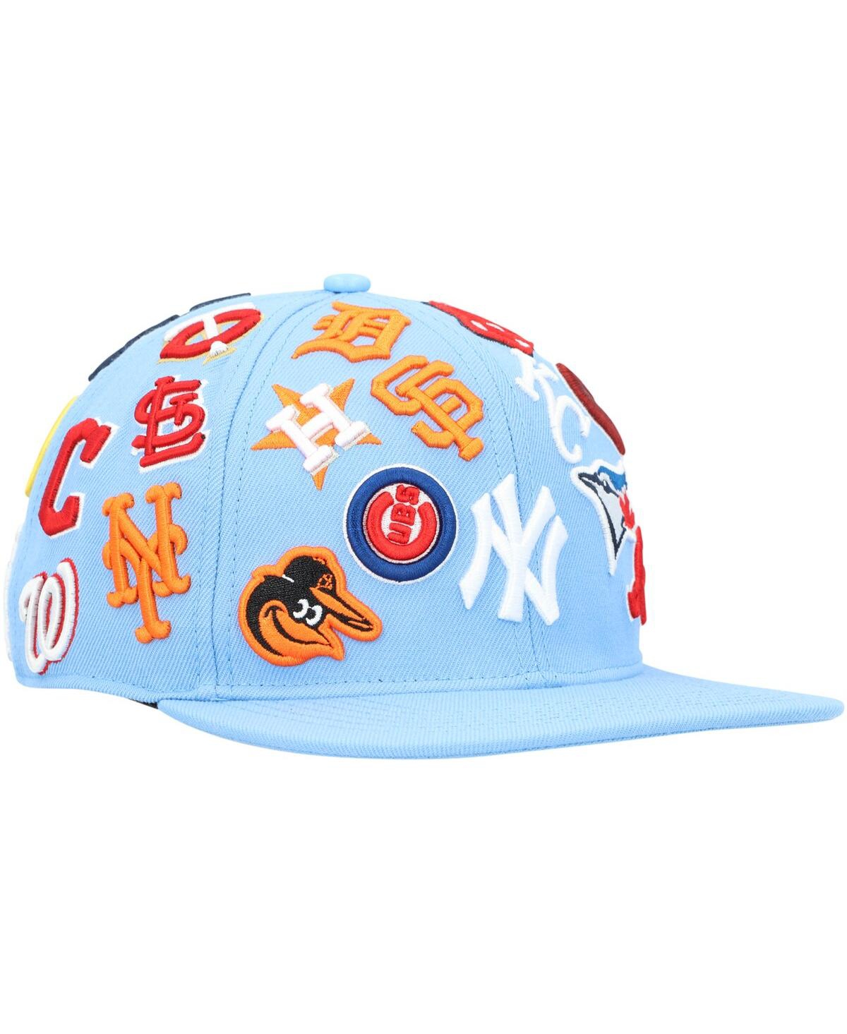 Shop Pro Standard Men's  Light Blue Mlb Pro League Wool Snapback Hat