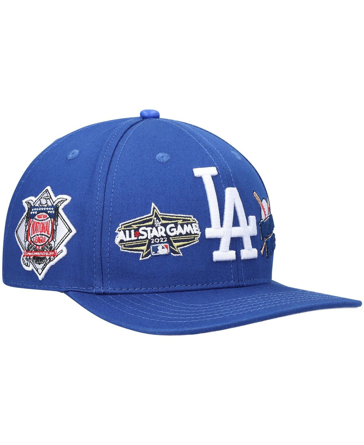 Shop Pro Standard Men's  Royal Los Angeles Dodgers All-star Multi Hit Wool Snapback Hat