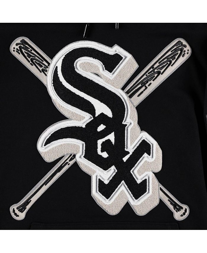 Men's Chicago White Sox Pro Standard Black Mash Up Logo Pullover Hoodie