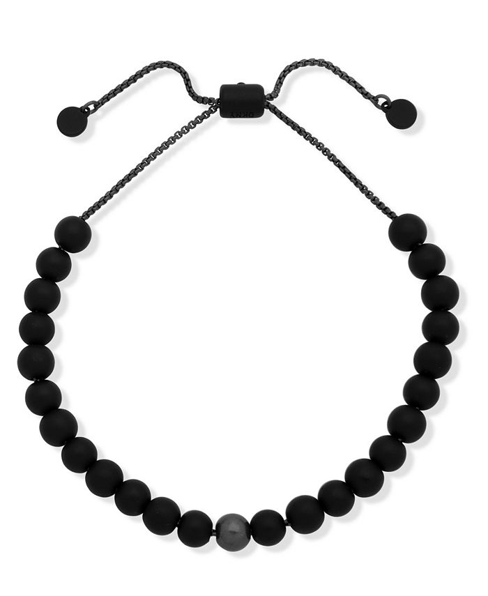 DKNY Men's Beaded Slider Bracelet - Macy's