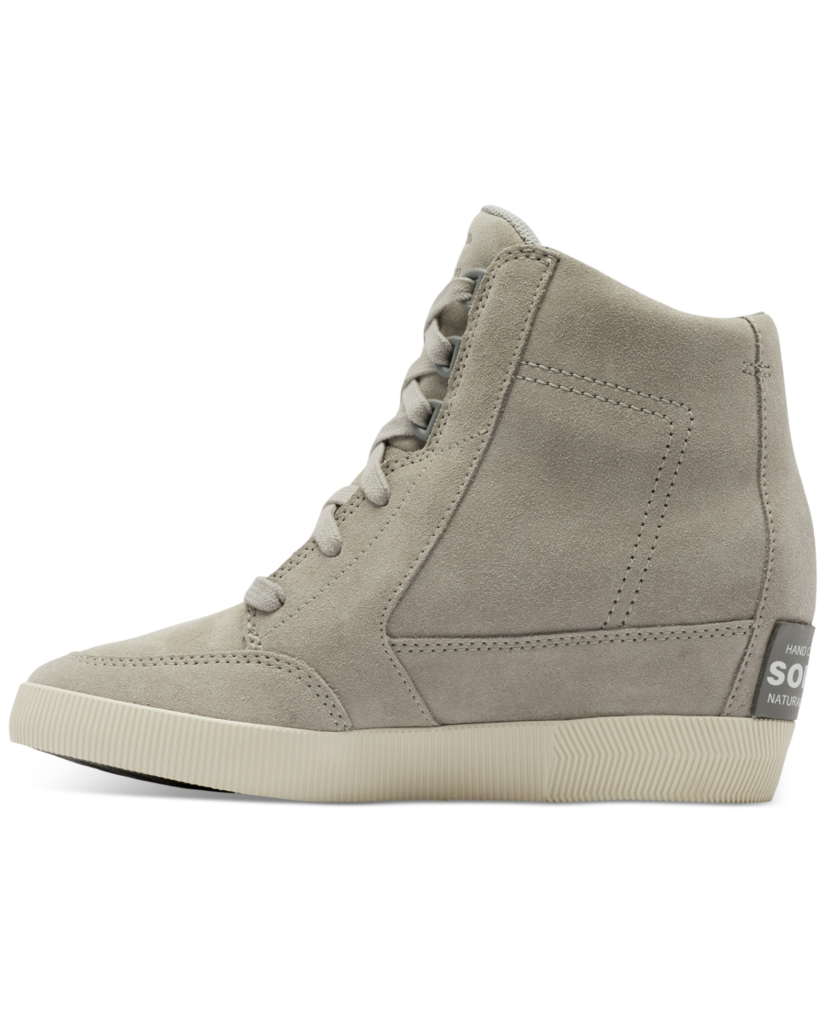Sorel Out N About Ii Lace-Up Wedge Sneakers - Quarry