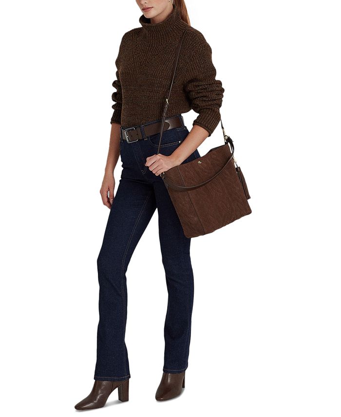 Lauren Ralph Lauren Suede Medium Adley Bucket Bag Macy's