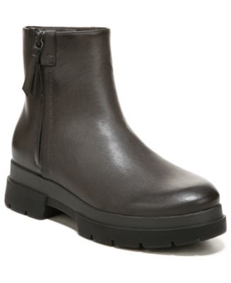 naturalizer lug sole leather booties