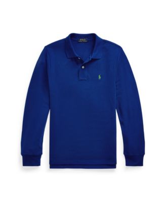 Polo Ralph Lauren Big Boys Cotton Mesh Long Sleeve Polo Shirt Macy s