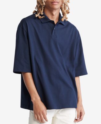 Calvin Klein - Men's Relaxed-Fit Heavy Jersey Polo