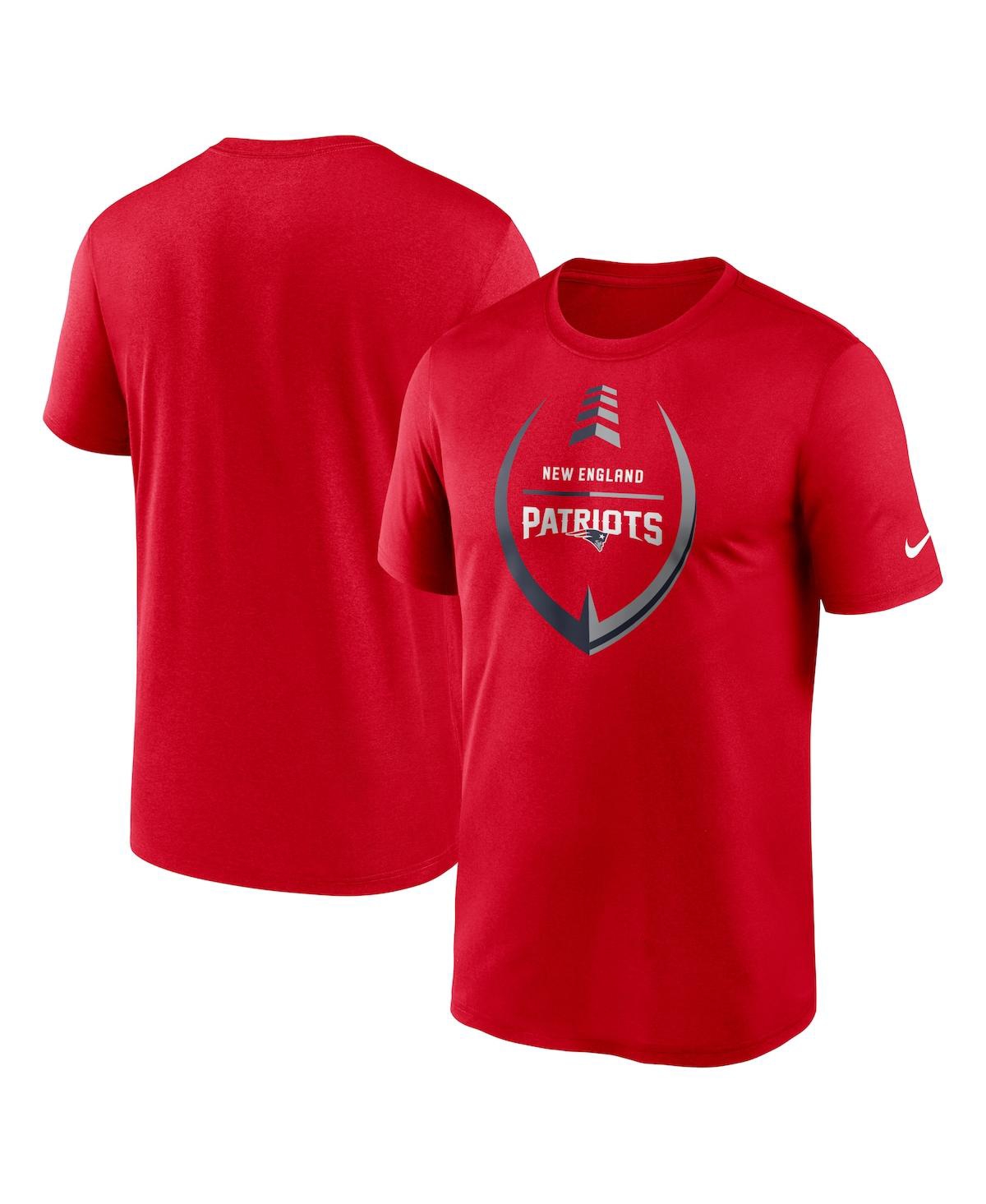 Shop Nike Men's  Red New England Patriots Icon Legend Performance T-shirt