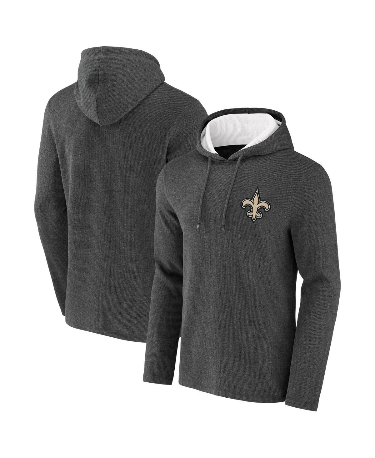 Fanatics Men's Nfl X Darius Rucker Collection By  Heathered Charcoal New Orleans Saints Waffle Knit P