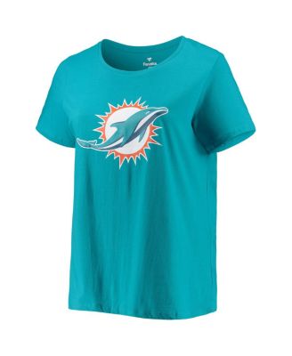 Women's Tua Tagovailoa Aqua Miami Dolphins Plus Size Name and Number T-shirt