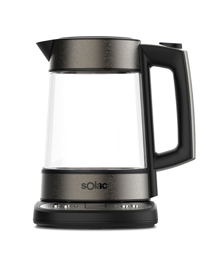 SOLAC Aroa Premium Cordless Glass Electric Brew Kettle with Adjustable