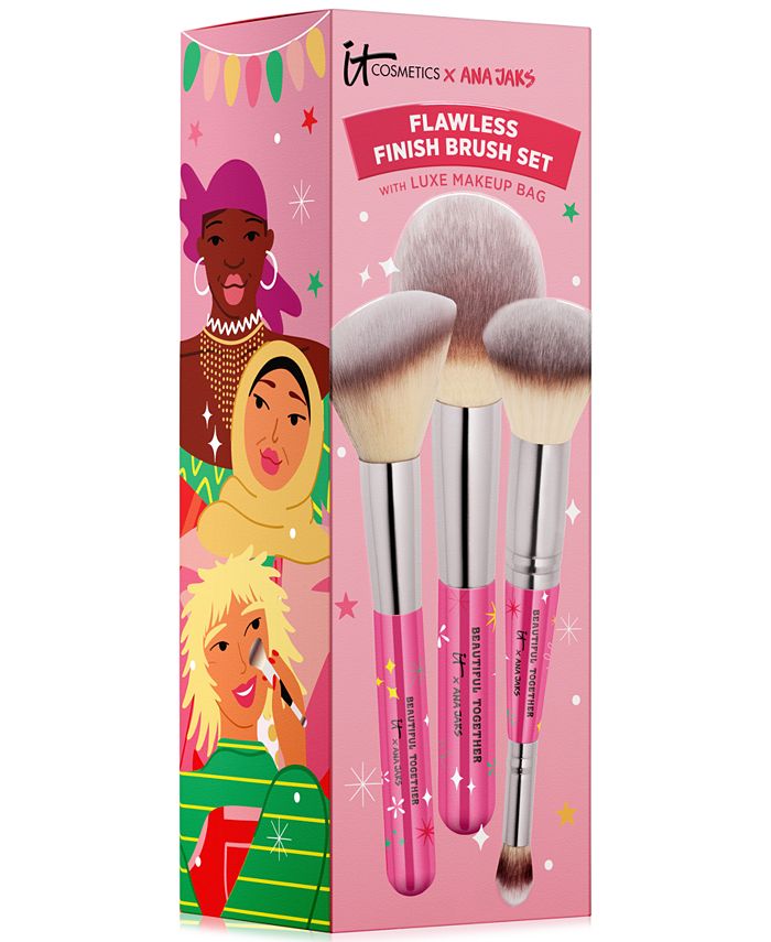 IT Cosmetics 4Pc. Beautiful Together Flawless Finish Makeup Brush Set