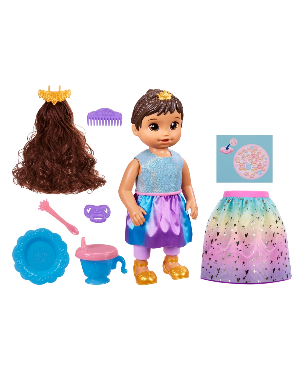 Baby Alive Kids' Princess Ellie Grows Up Doll Set In No Color