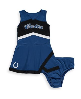 Little Girls Royal, Black Indianapolis Colts Cheer Captain Jumper Dress ...