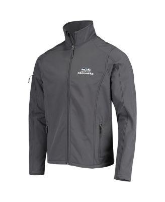 Men's Charcoal Seattle Seahawks Sonoma Softshell Full-Zip Jacket