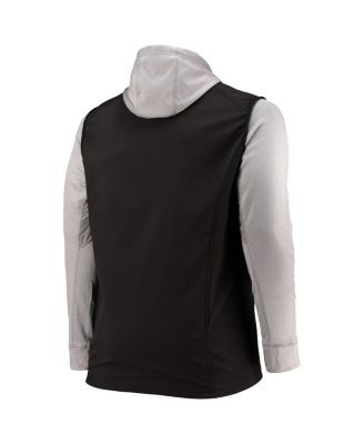 Men's Black and Gray Tampa Bay Buccaneers Big and Tall Alpha Full-Zip Hoodie Jacket