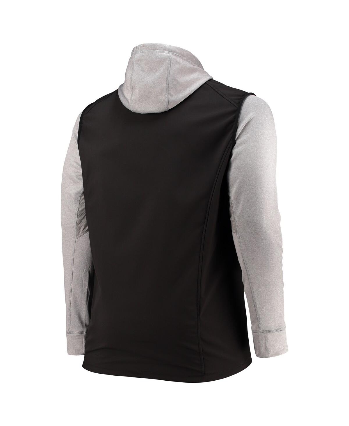 DUNBROOKE MEN'S DUNBROOKE BLACK AND GRAY TAMPA BAY BUCCANEERS BIG AND TALL ALPHA FULL-ZIP HOODIE JACKET 