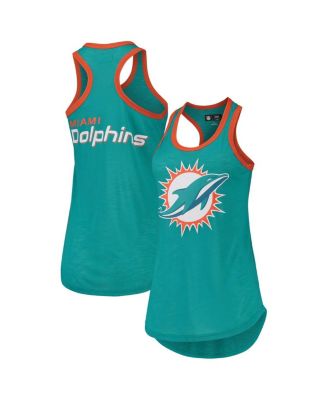 Women's Aqua Miami Dolphins Tater Tank Top