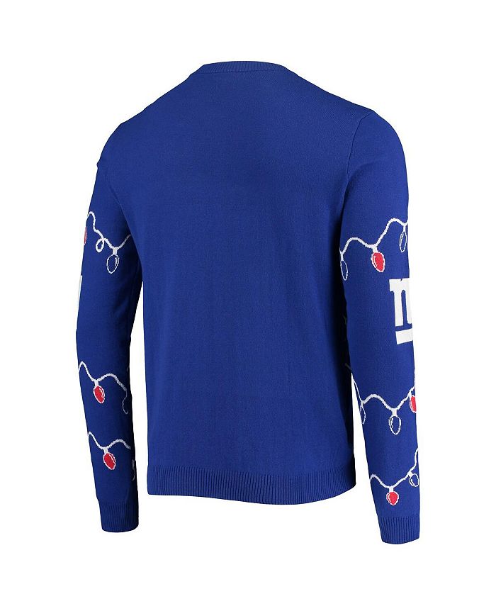 FOCO Men's Royal New York Giants LightUp Ugly Sweater Macy's