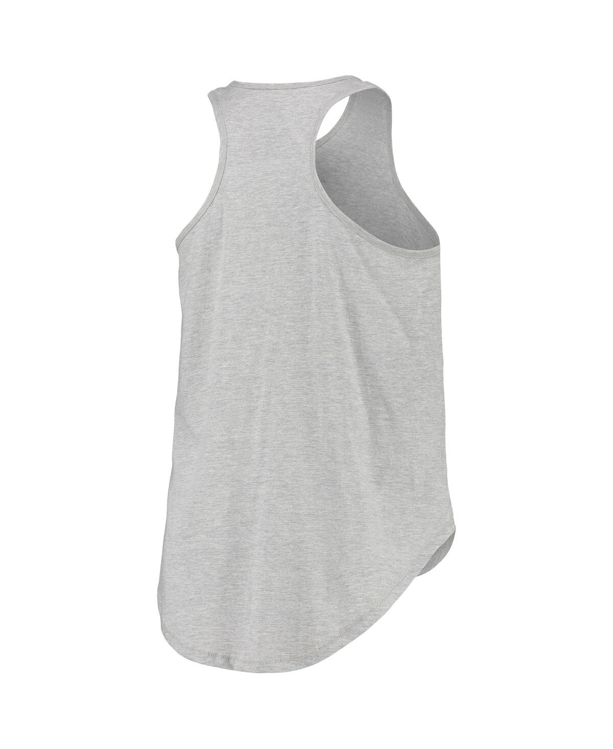 Shop Profile Women's Cleveland Browns Heathered Gray Plus Size Team Racerback Tank Top