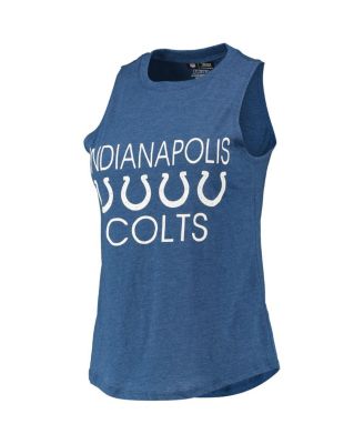 Women's Black, Royal Indianapolis Colts Muscle Tank Top and Pants Sleep Set