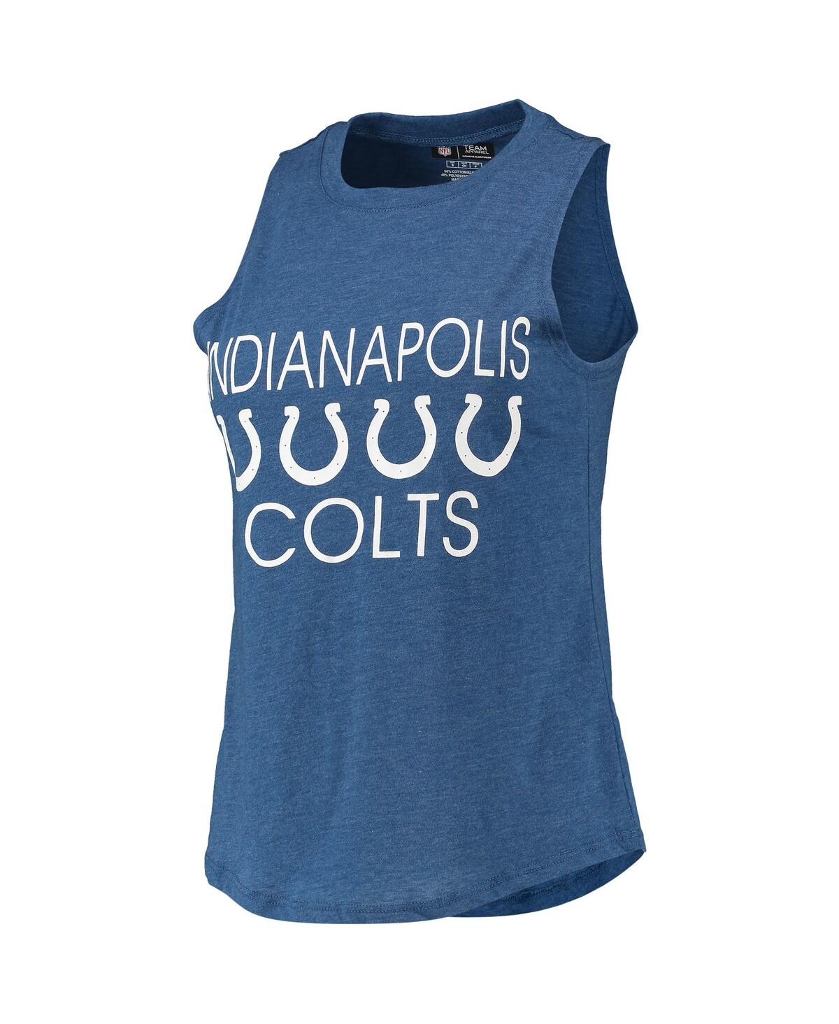 Shop Concepts Sport Women's  Black, Royal Indianapolis Colts Muscle Tank Top And Pants Sleep Set In Black,royal