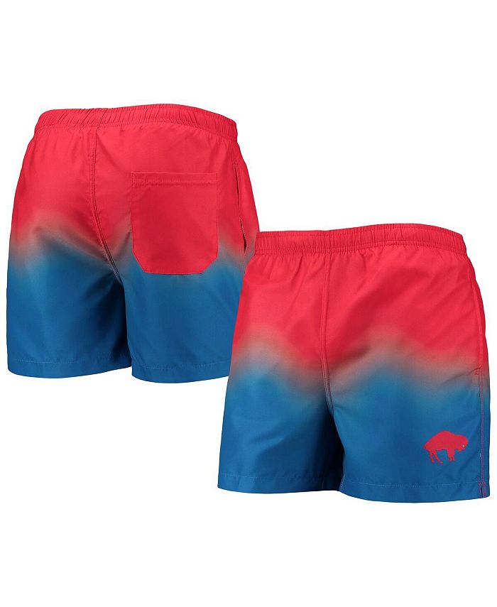 FOCO Men's Red, Royal Buffalo Bills Retro DipDye Swim Shorts Macy's