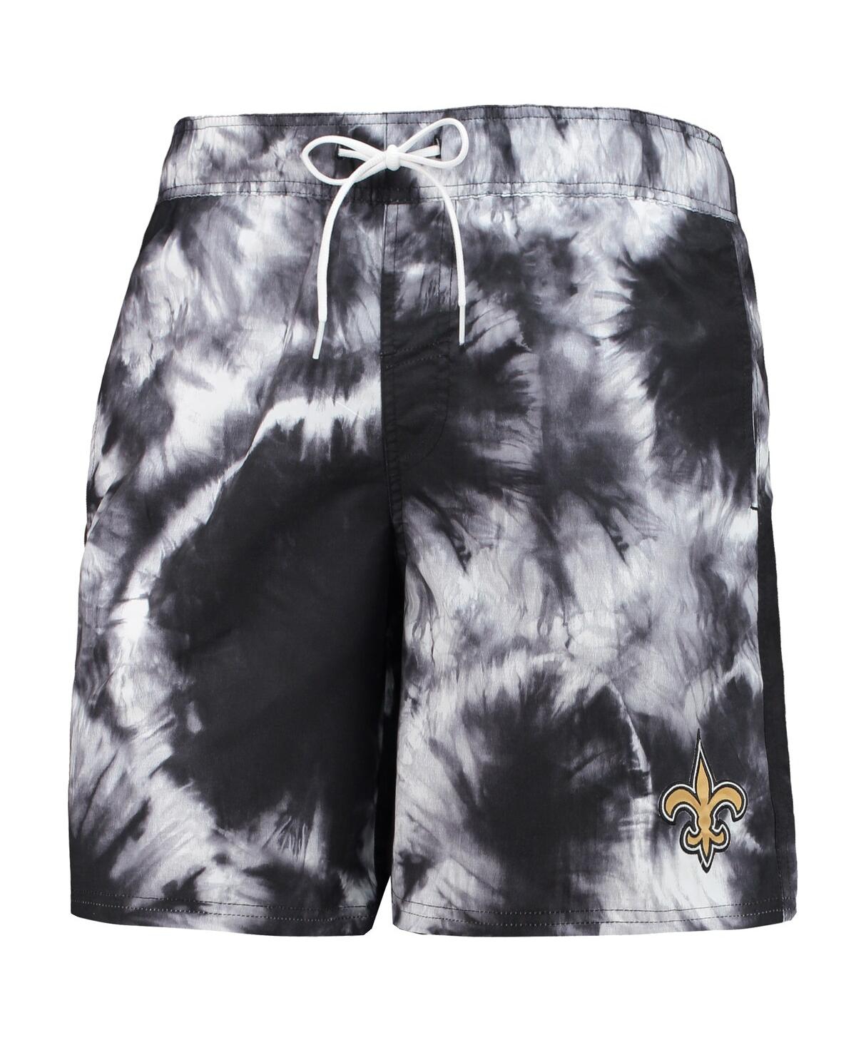 Shop G-iii Sports By Carl Banks Men's  Black New Orleans Saints Splash Volley Swim Shorts