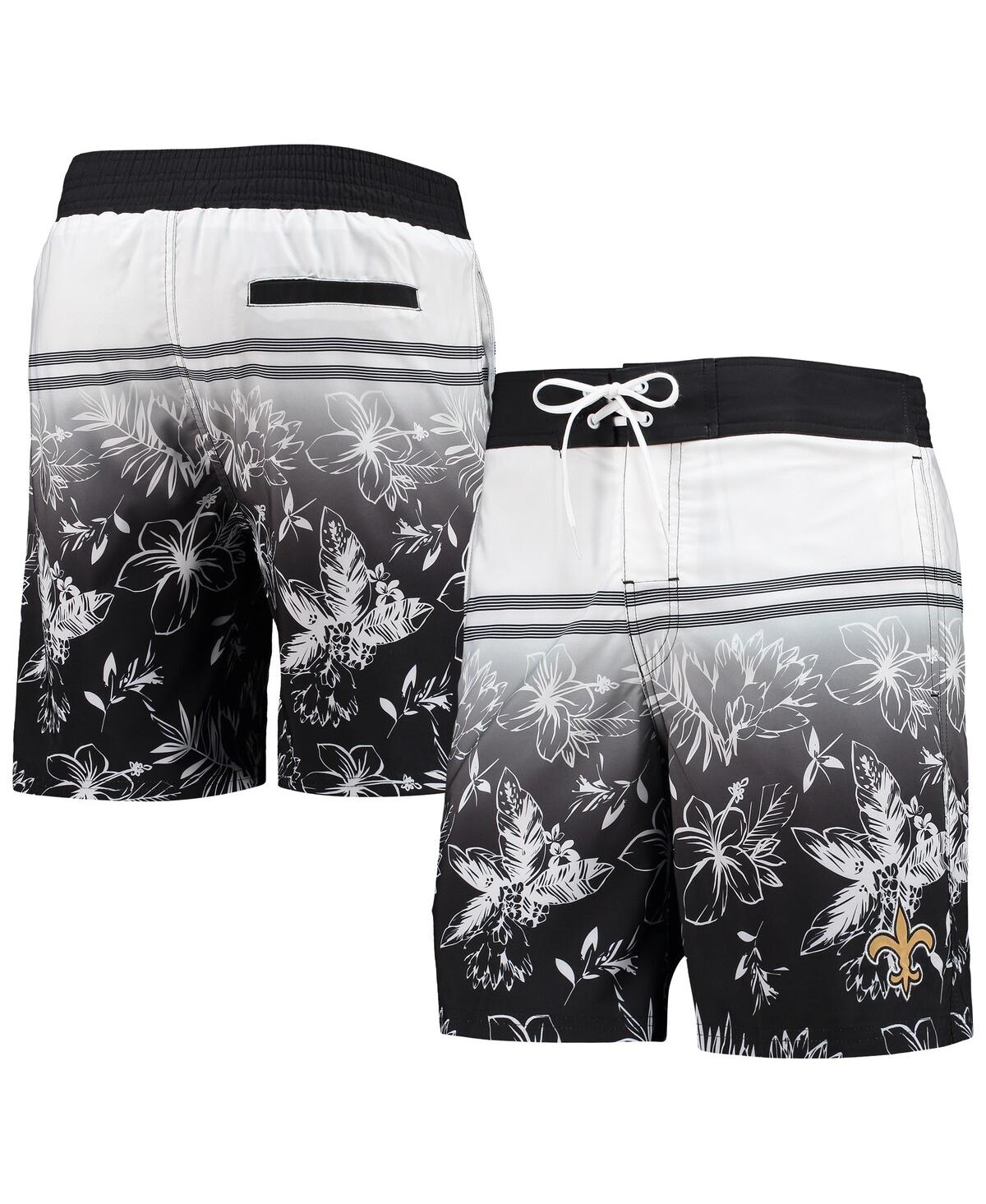 G-III SPORTS BY CARL BANKS MEN'S G-III SPORTS BY CARL BANKS BLACK NEW ORLEANS SAINTS ISLAND VOLLEY SWIM SHORTS